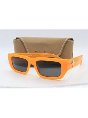 Palm Angels Sutter Sunglasses Nectarine Orange Dark Grey PERI035